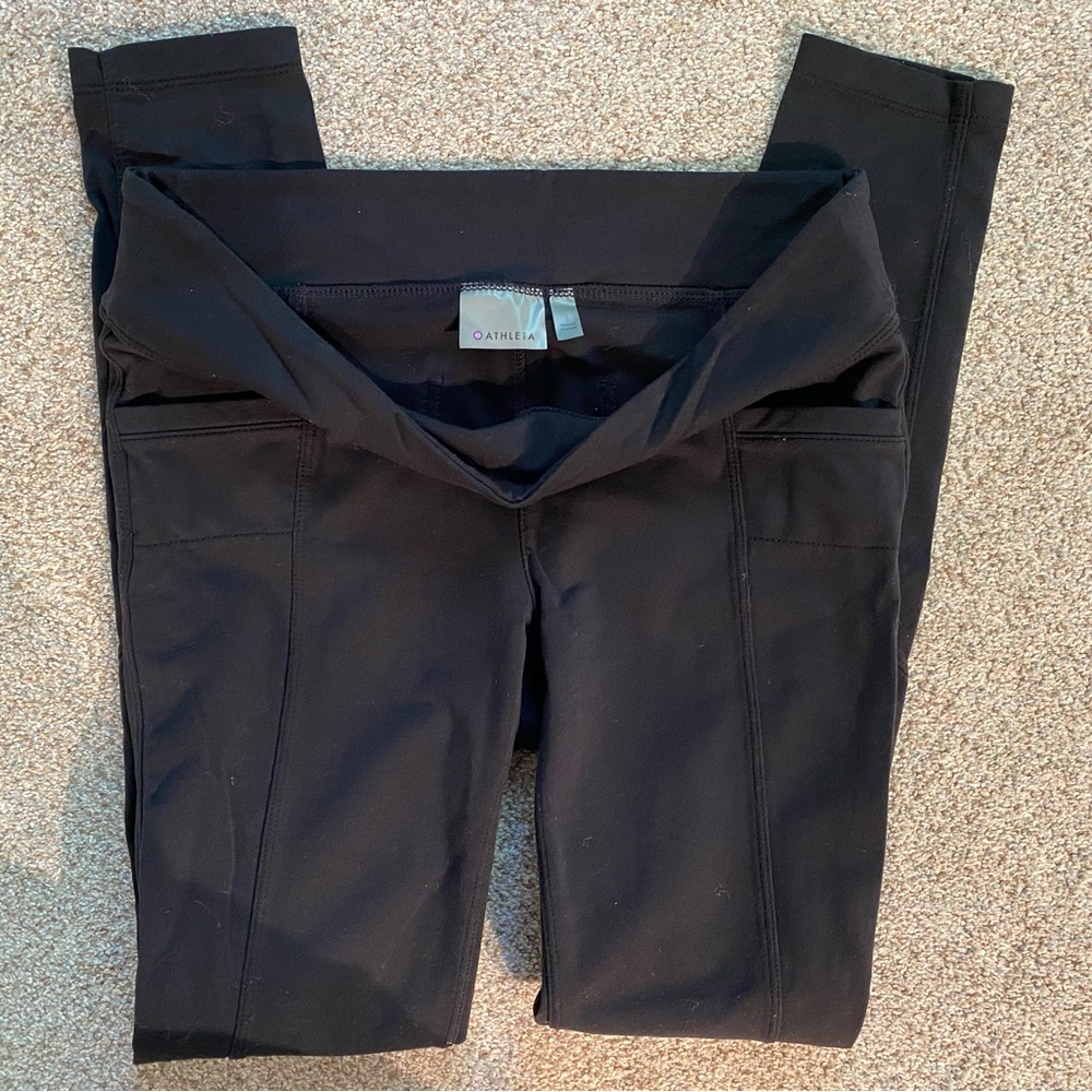 Athleta Maternity Leggings- under the belly size small